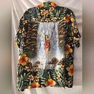 Vintage Kennington Men's Hawaiian Shirt Hula‎ Girl